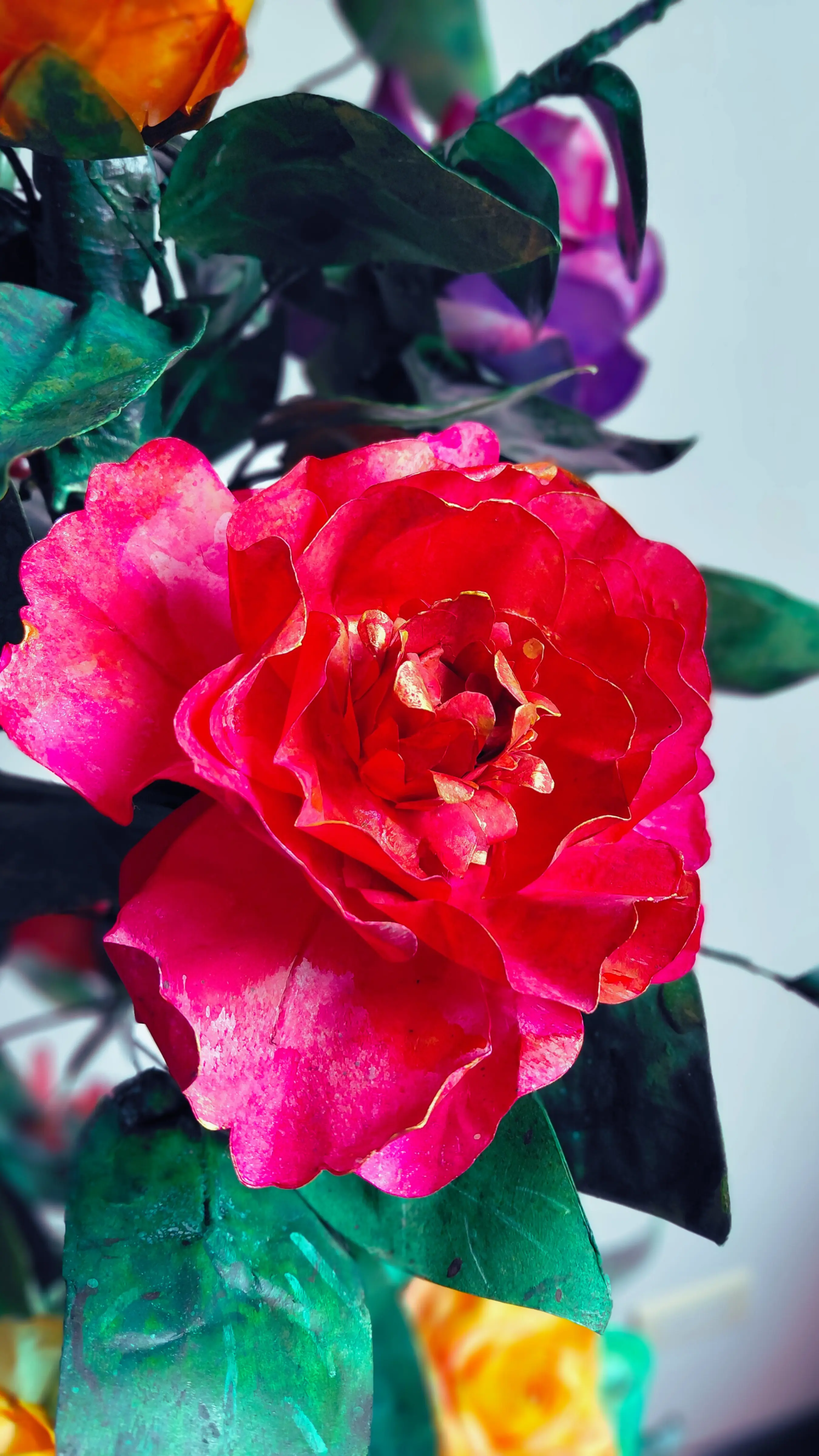 Handmade paper peonies by Caro Flower Art
