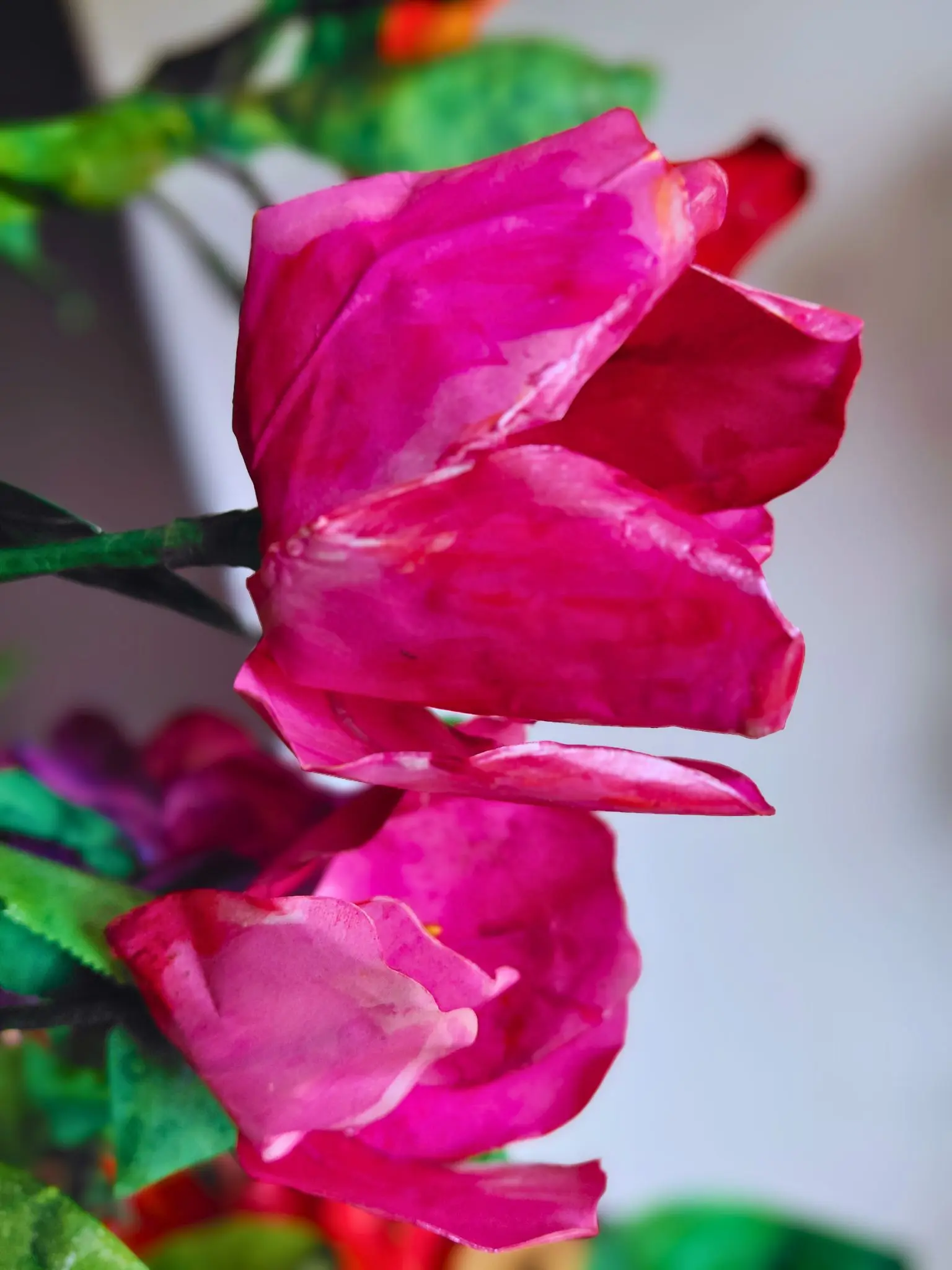 Handmade paper carnations by Caro Flower Art